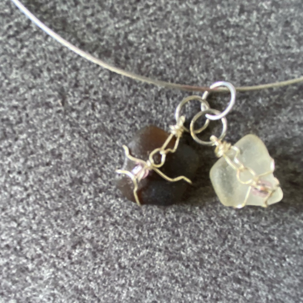 Unique necklace "rock climbers"